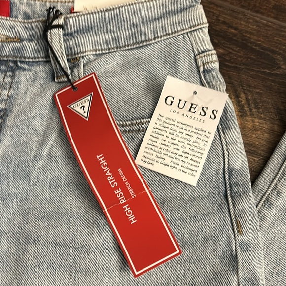 NWT Guess High Rise Straight stretch denim - Picture 2 of 6